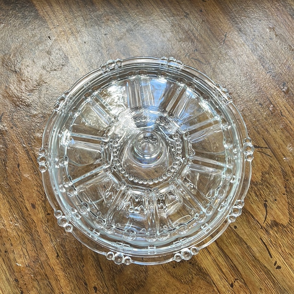 Indonesian Beaded Glass Candy Dish